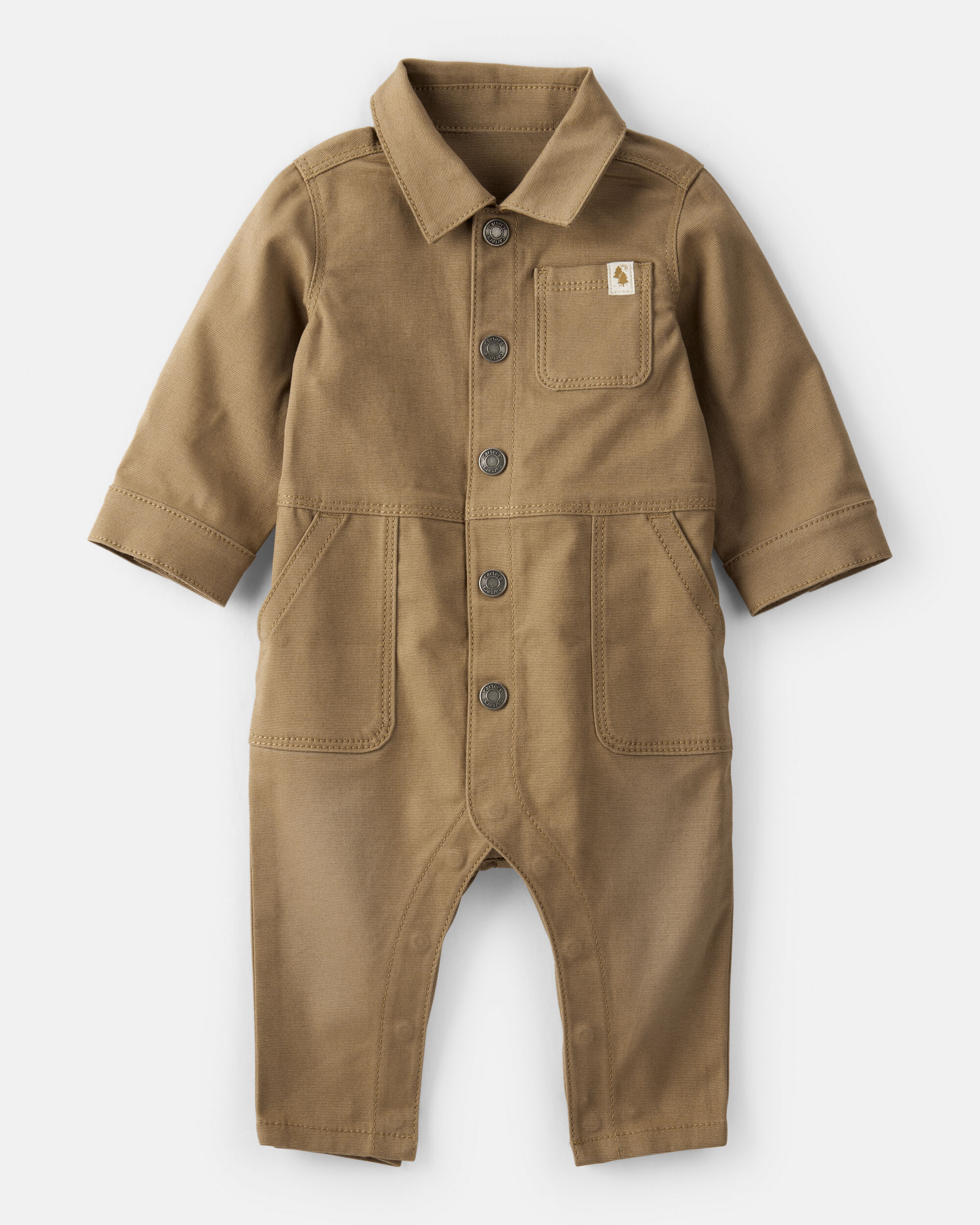 Baby Organic Cotton Smile Everyday Utility Jumpsuit - Little