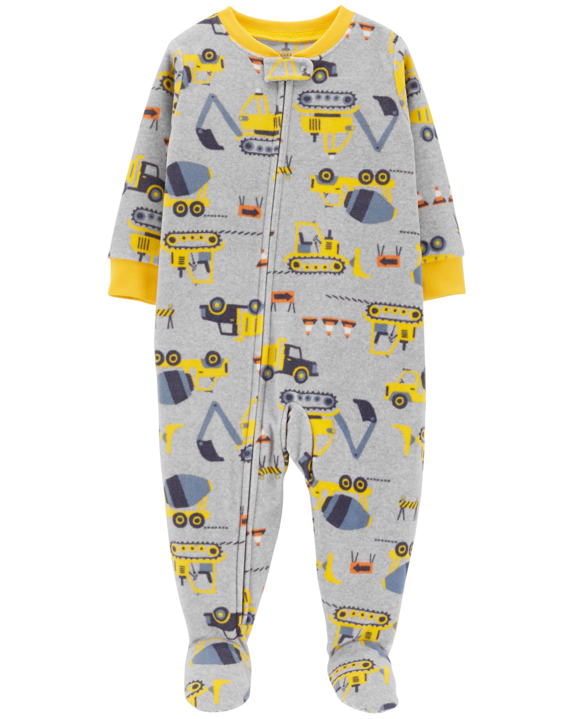 carters one piece fleece pajamas