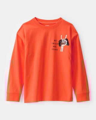 Boys Glow Nightmare Before Christmas Halloween Short-Sleeve Graphic Tee - Orange