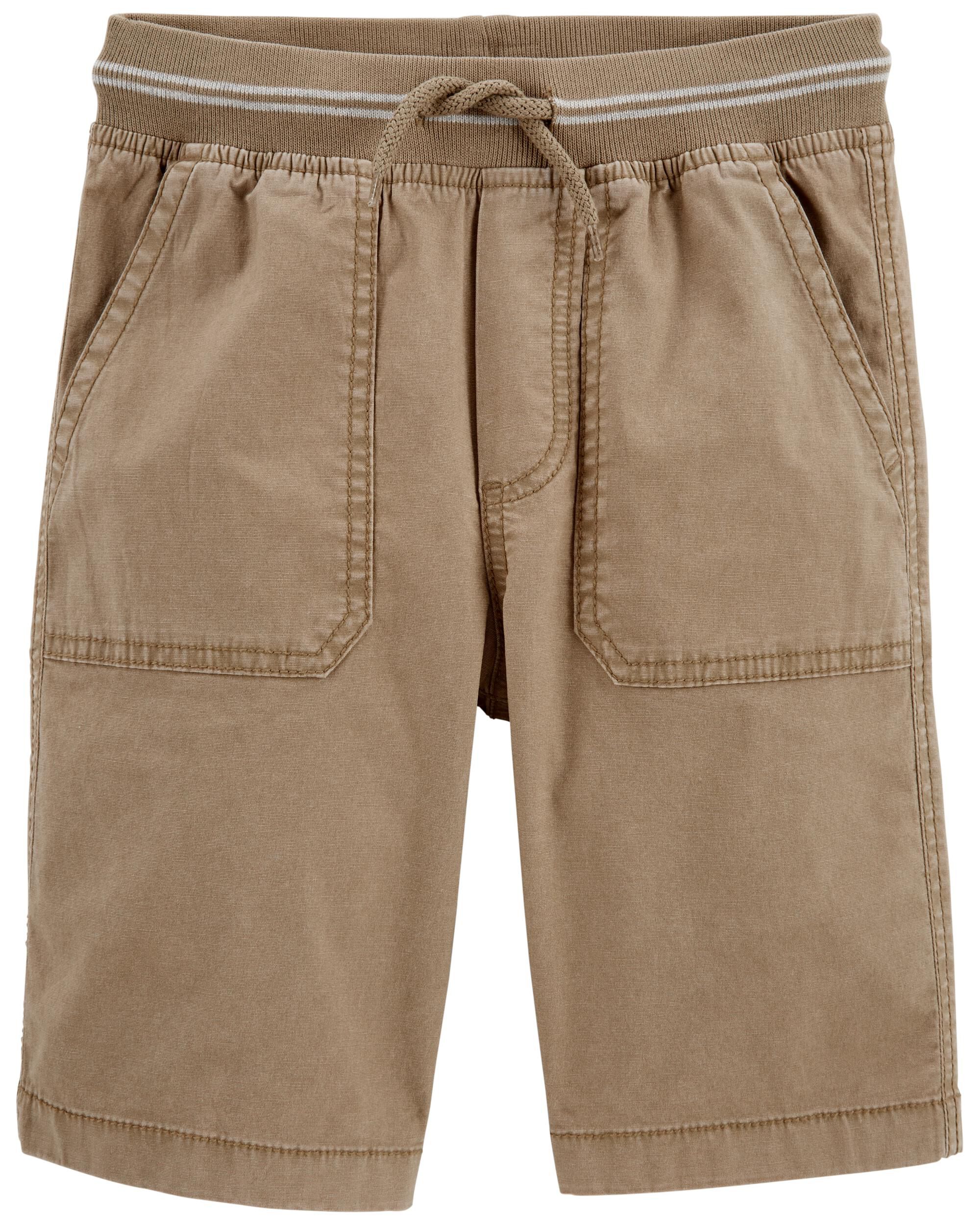  *DOORBUSTER* Pull-on Stretch Canvas Shorts 