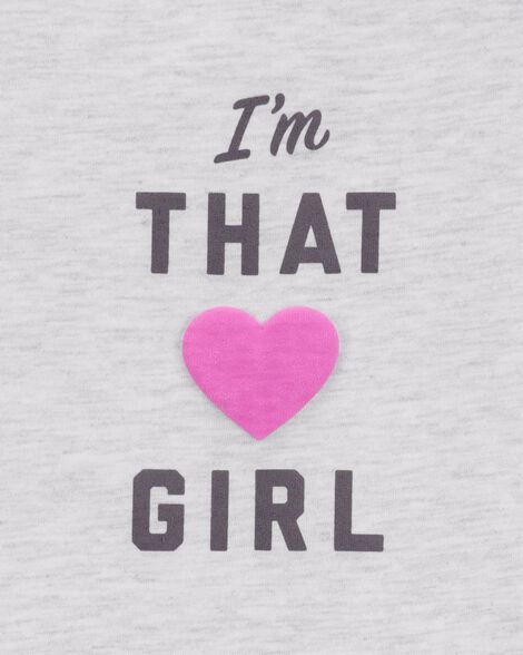  Product image 3 of Kid I'm That Girl Short-Sleeve Graphic Tee - Grey