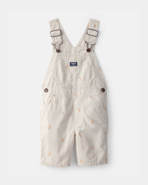 Toddler Easter Carrot Shortall - Cream
