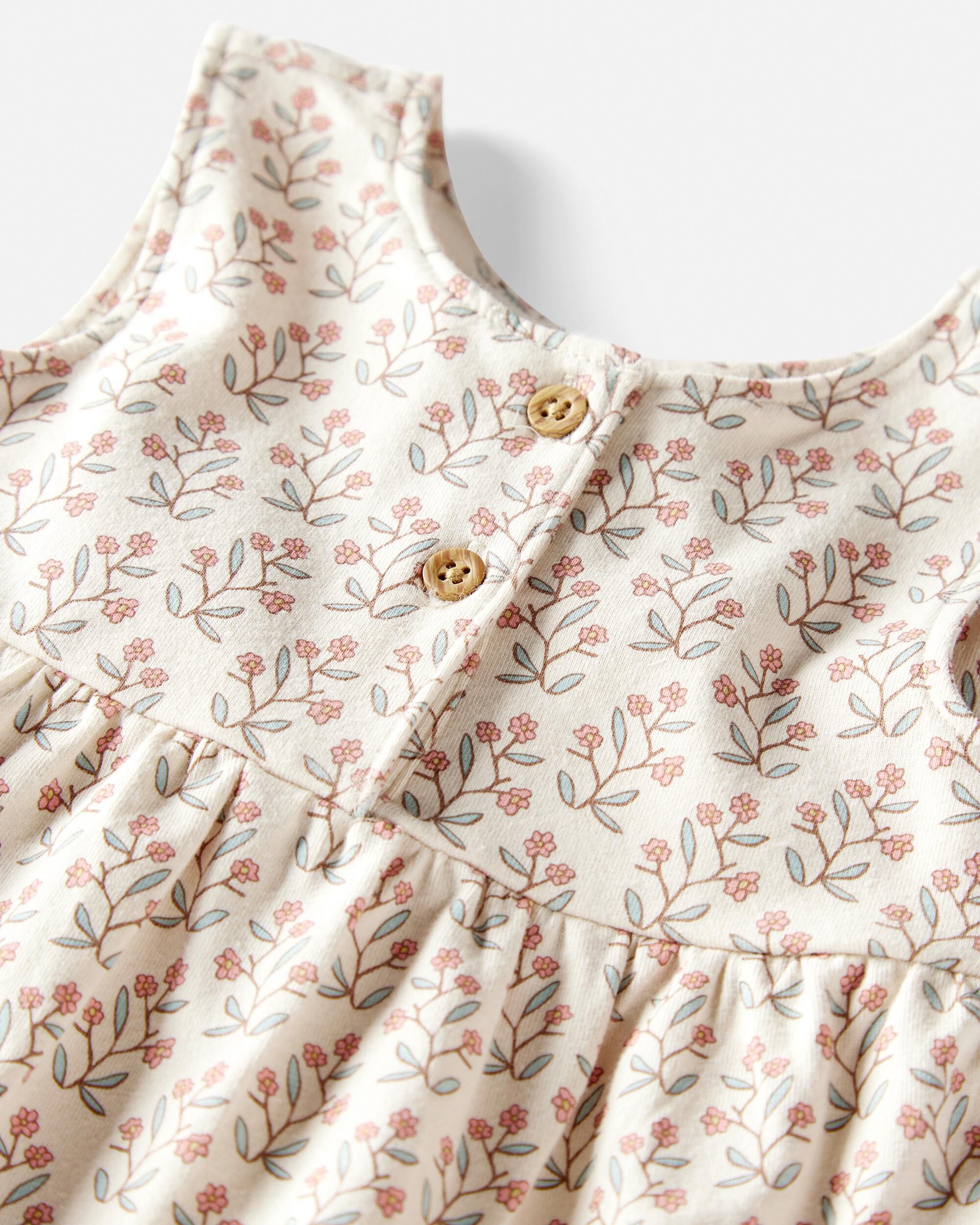 Baby Organic Cotton Floral-Print Dress - Little Planet