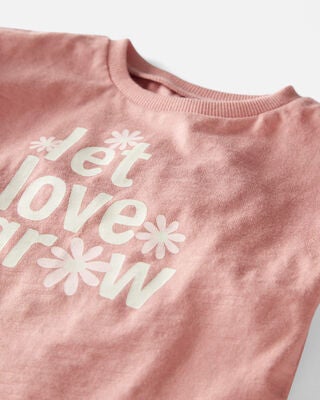 Product image 2 of Baby Organic Cotton Let Love Grow Flutter Tee