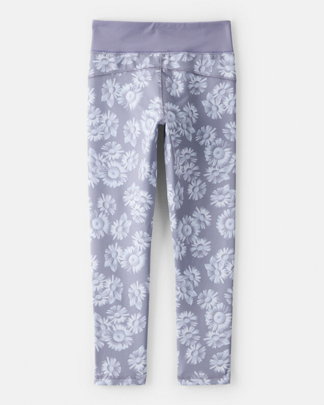 Product image 2 of Girls Floral Active Leggings - Purple