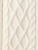 Baby Boy Long-Sleeve Cableknit Jumpsuit - Cream