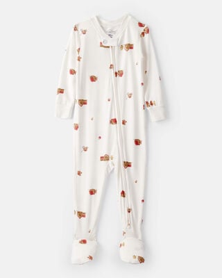 Baby Holiday Red PurelySoft Long-Sleeve Sleep & Play Pajamas - Red