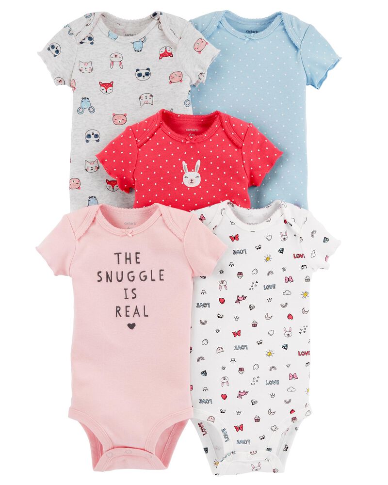 5 Pack Short Sleeve Original Bodysuits Carters Com