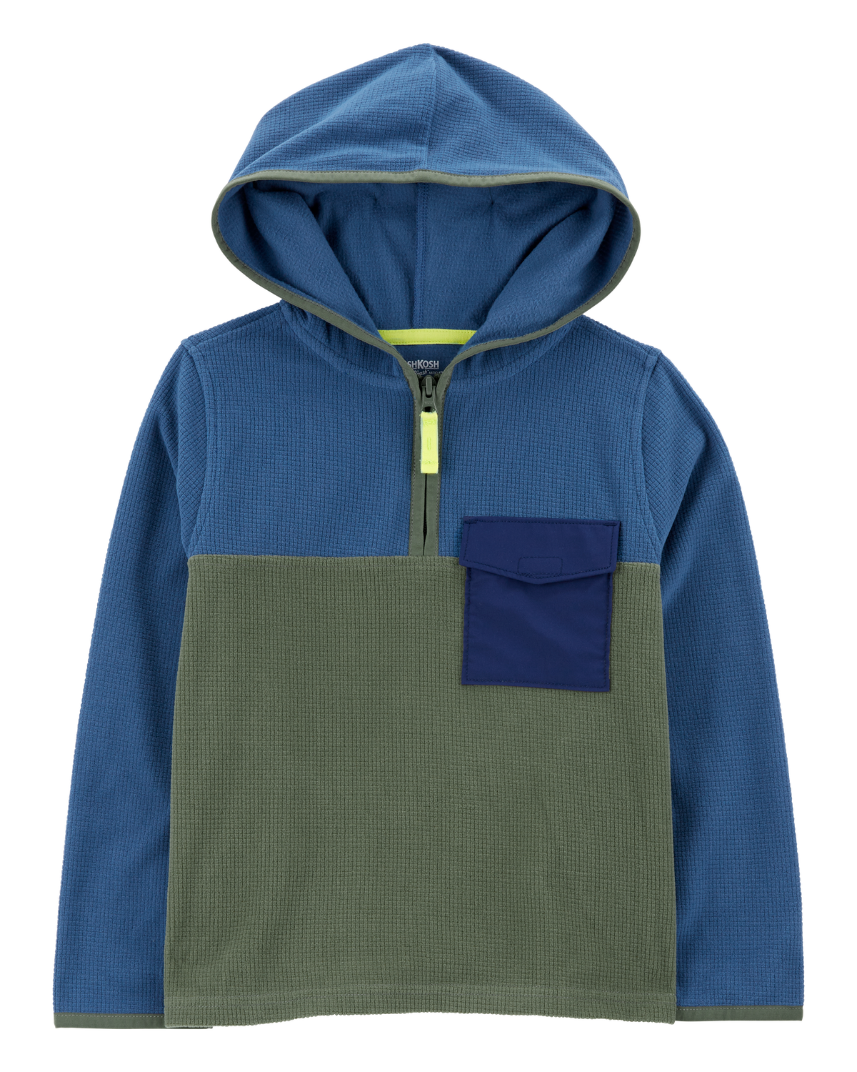 Kid Colorblock Fleece Pullover - Green - OshKosh | Carter's