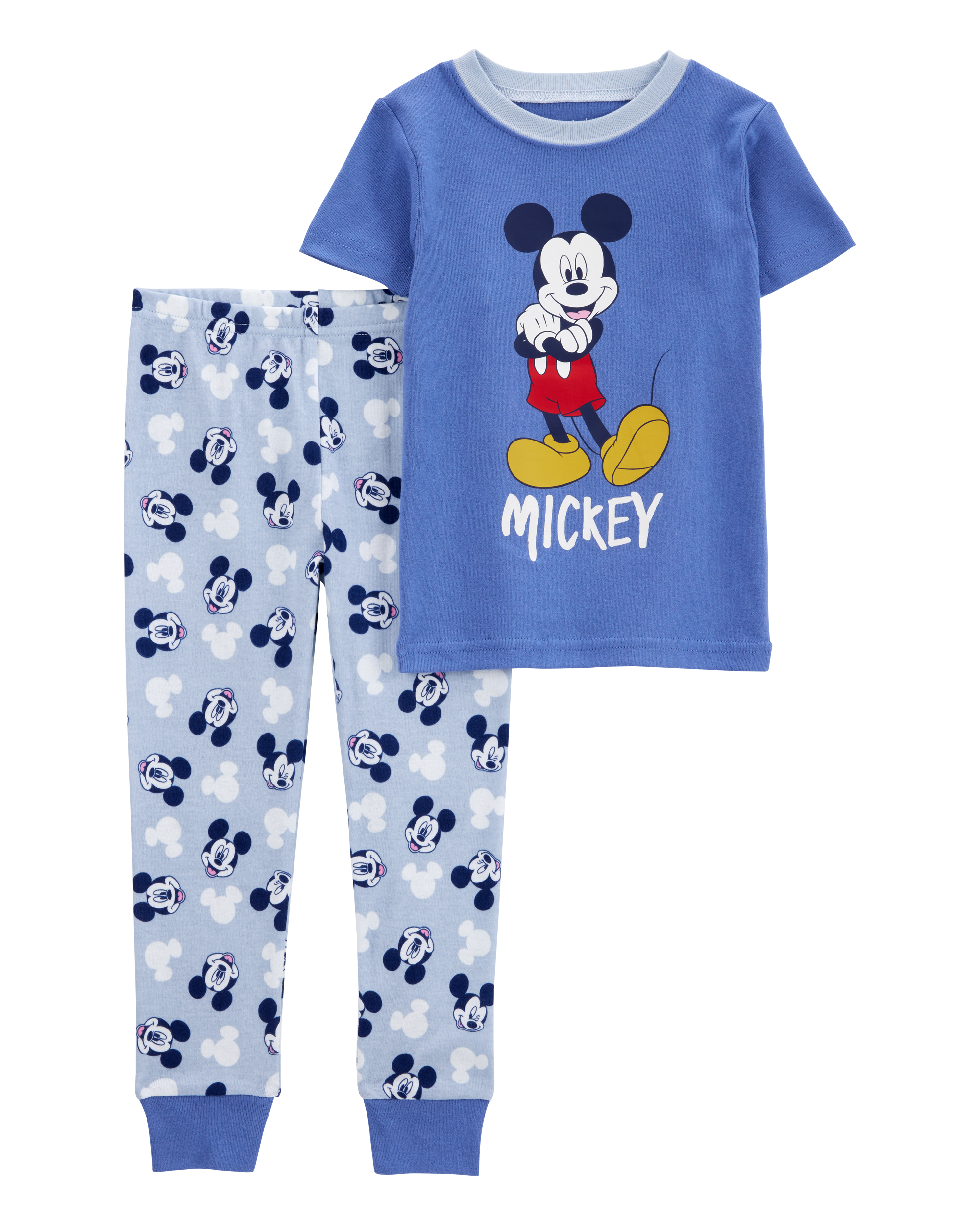 Toddler Disney© Mickey Mouse Snug-Fit Cotton 2-Piece Pajamas - Blue