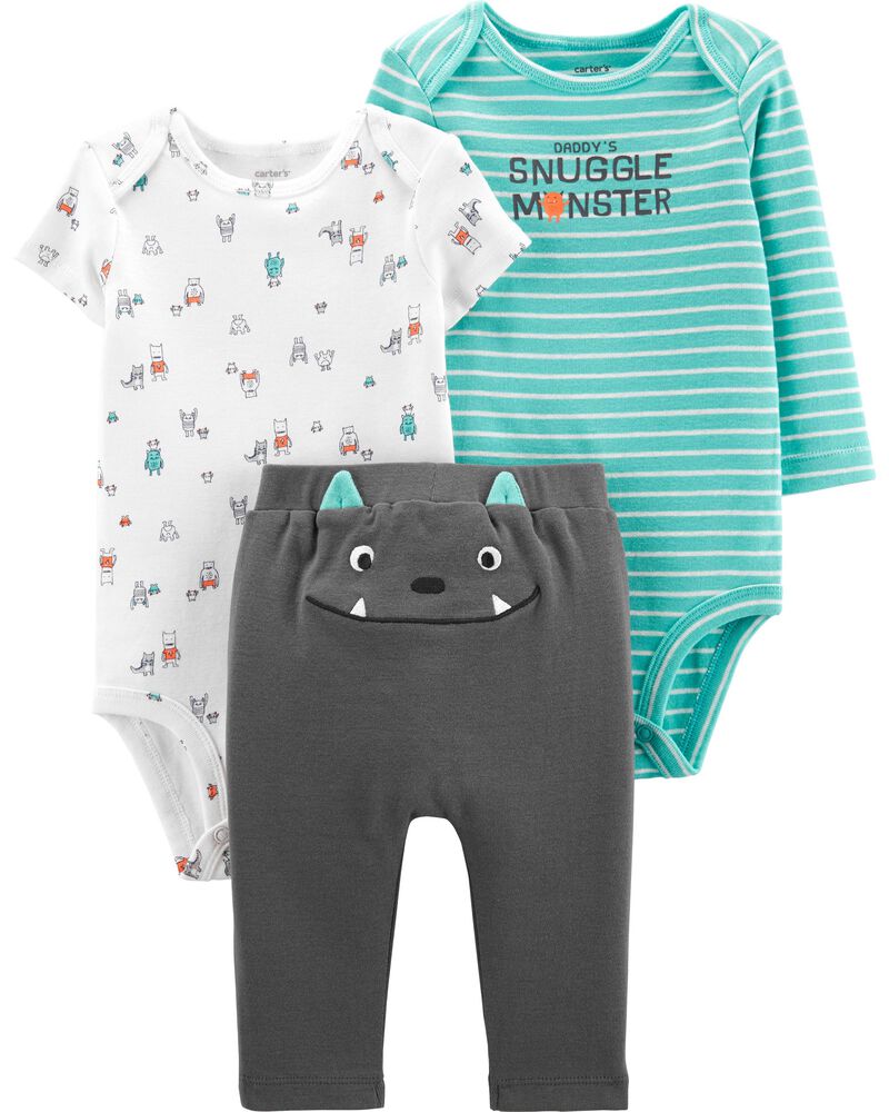 3 Piece Monster Little Character Set Carters Com