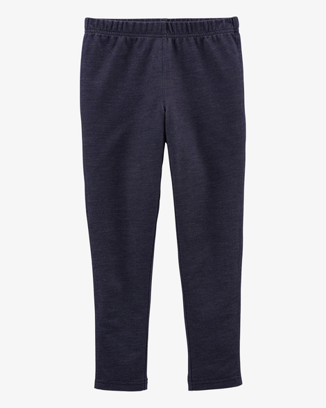 girls faux denim leggings
