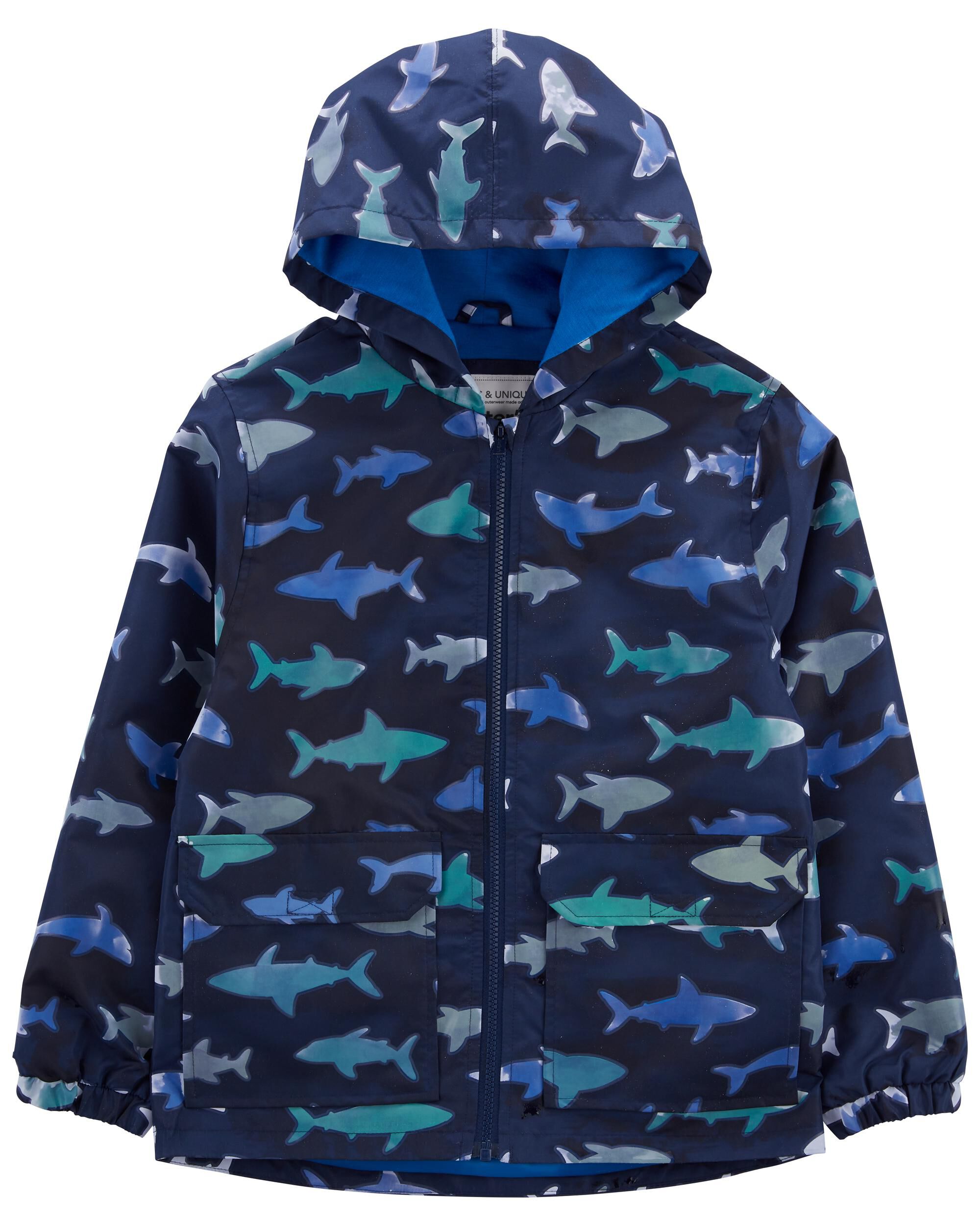 Kid Shark Color Changing Rain Jacket Carter s Carter s