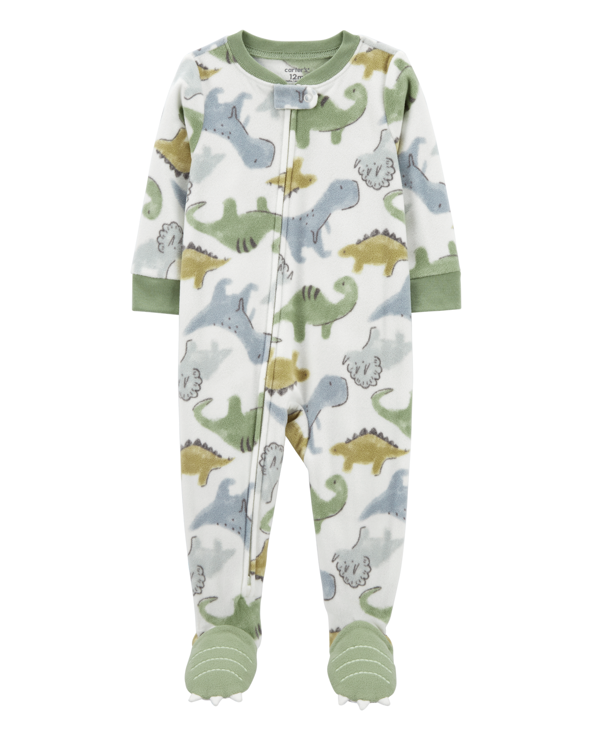 Baby 1 Piece Dinosaur Fleece Footie Pajamas Carter s Carter s