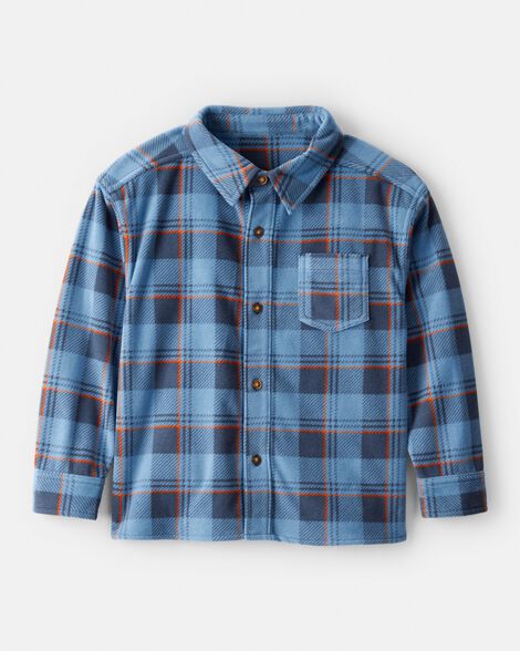 Boys Plaid Button-Down Shirt