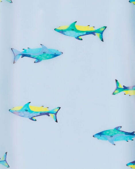  Product image 3 of Kid Shark Translucent Rain Jacket - Blue