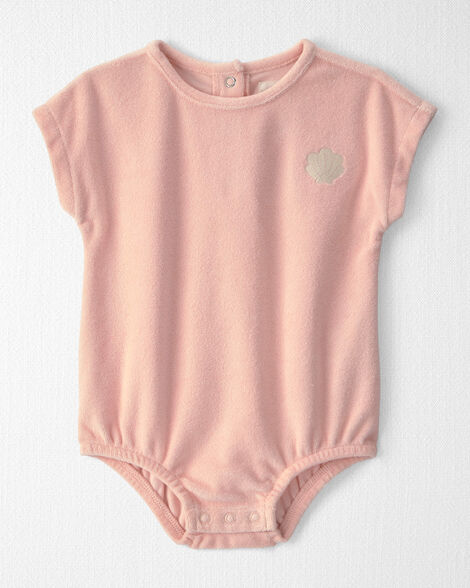 Little Planet Baby Girl Terry Bubble Made with Organic Cotton 12M Light Pink
