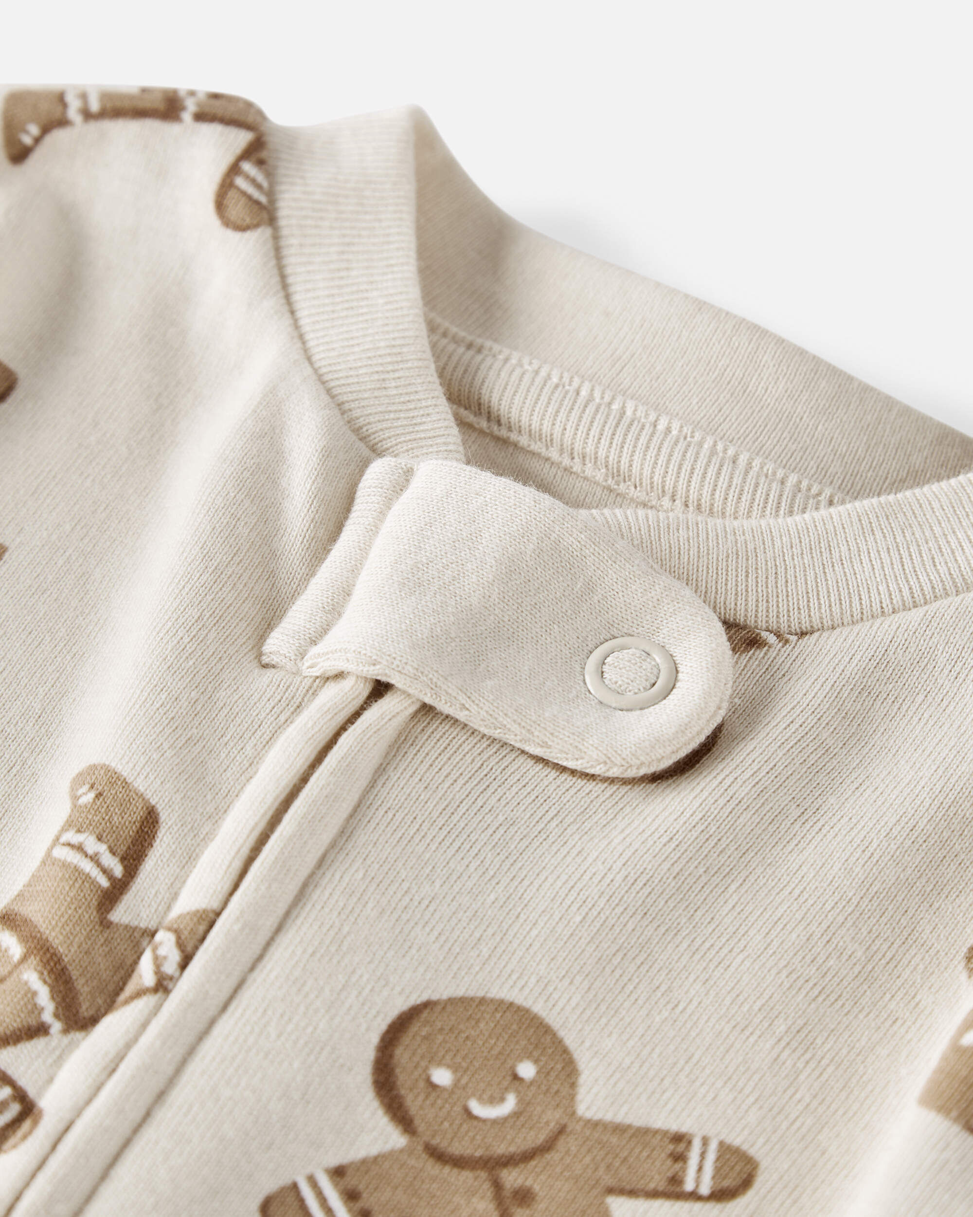 Baby Organic Cotton Sleep & Play Gingerbread Cookie Pajamas