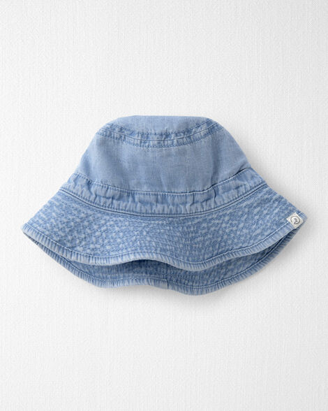 Kids Organic Cotton Chambray Bucket Hat