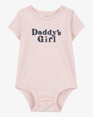 Product image 1 of Baby "Daddy's Girl" Short-Sleeve Bodysuit - Pink