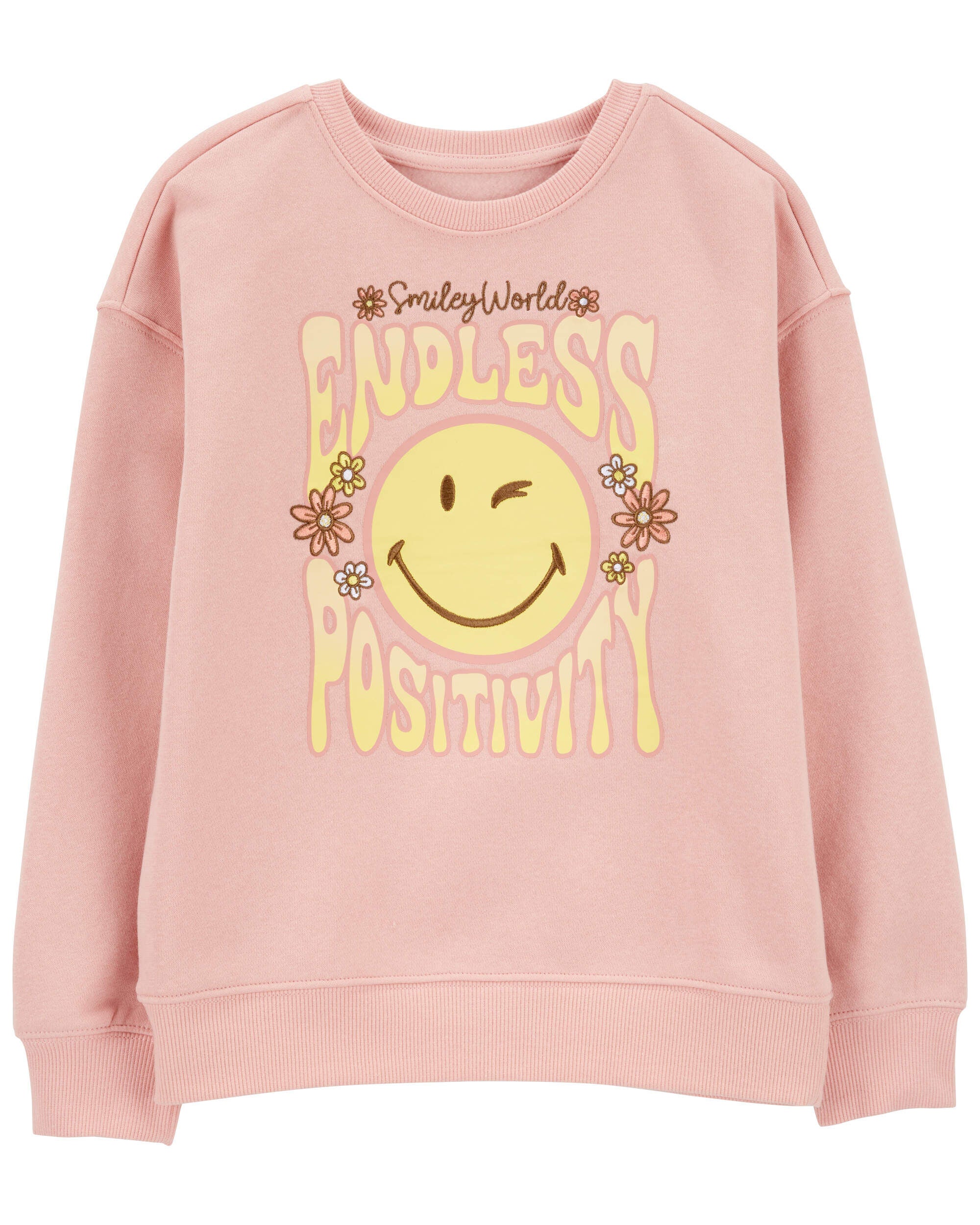 Kid Girl Knit Long-Sleeve Fashion Top - Pink - Carter's