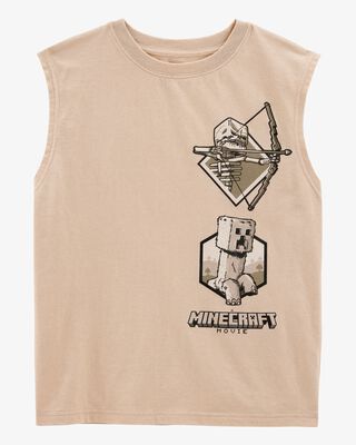 Product image 1 of Kid Minecraft Graphic Tank - Khaki