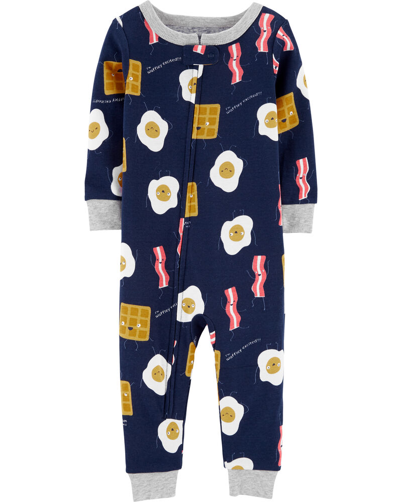 1 Piece Breakfast Snug Fit Cotton Footless Pjs Carters Com