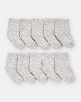 Product image 2 of Baby 10-Pack Crew Socks - Grey