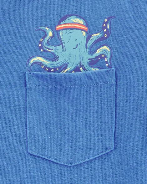 Product image 2 of Boys 2-Piece Octopus Print Loose Fit Pajamas