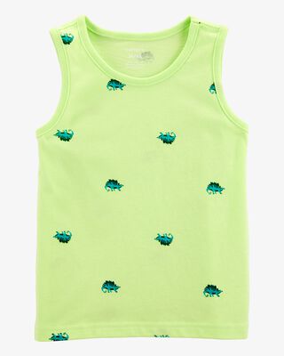 Product image 1 of Baby Dinosaur Graphic Tank - Neon Yellow