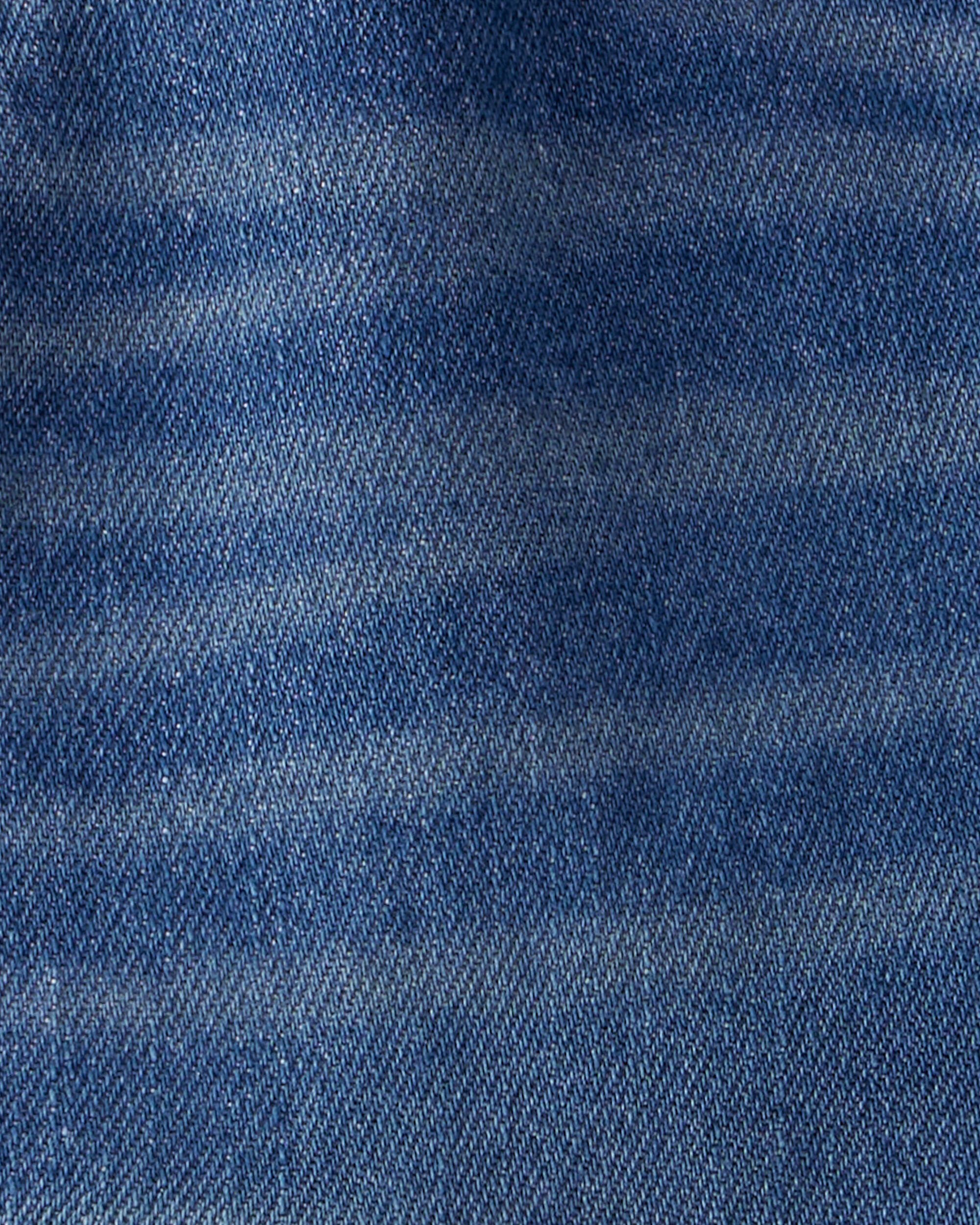 Toddler Boy Denim Cargo Joggers - Dark Wash