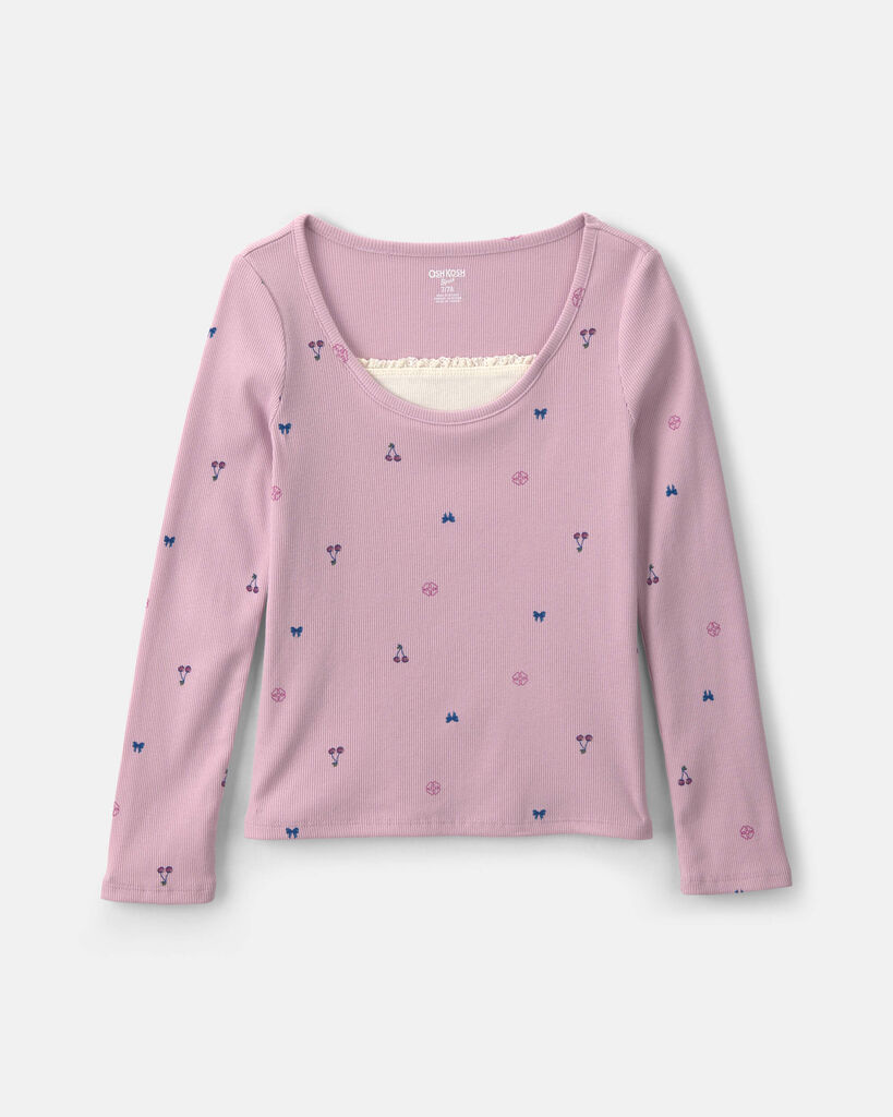 OshKosh B'gosh Girls Long-Sleeve Top 10 Purple