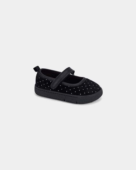 baby girl every step® first walker mary jane flats - black