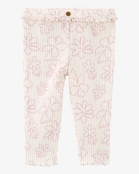  Product image 1 of Baby Floral Pull-On Thermal Pants