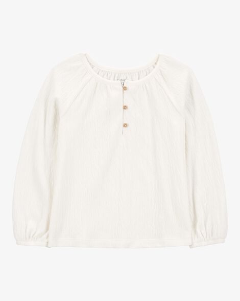  Product image 1 of Baby Gauze Long-Sleeve Top - Cream