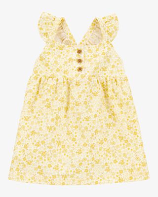 Product image 1 of Baby Floral Flutter Dress -  Yellow