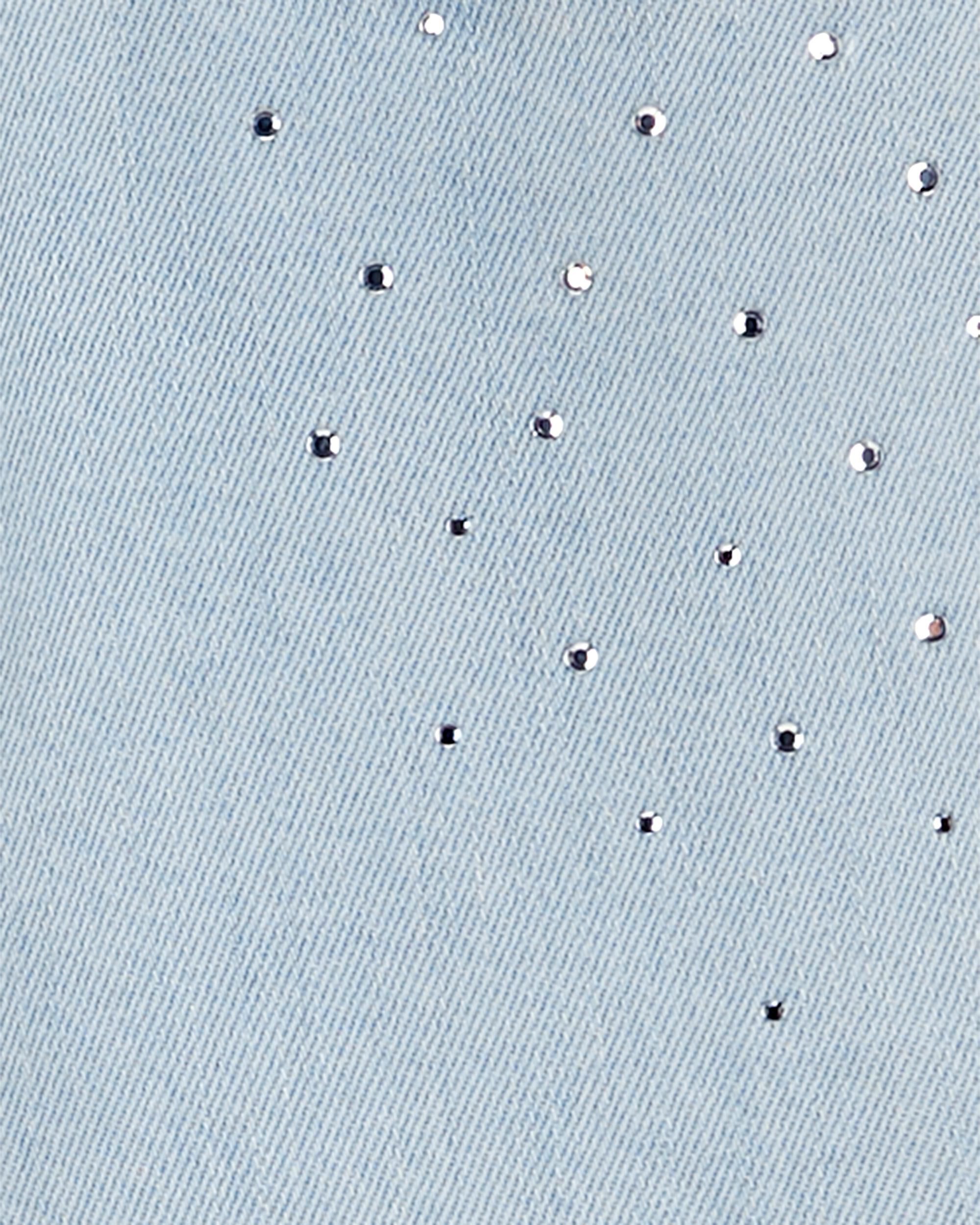 Kid Iconic Denim Girlfriend Jeans: Rhinestone Remix