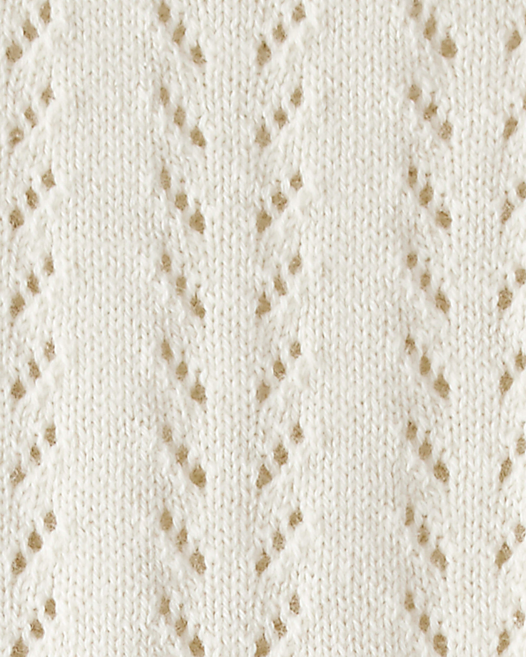 Baby Girl Organic Cotton Pointelle Romper