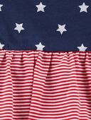 Navy/Red - Baby 4th Of July Bodysuit Dress, Selected