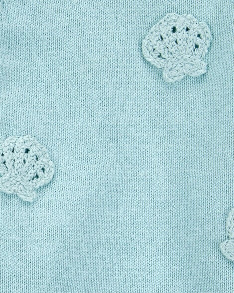 Baby 2-Piece Crochet Sweater Knit Tank & Diaper Cover Set