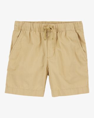 Product image 1 of Kid Pull-On Poplin Shorts - Khaki