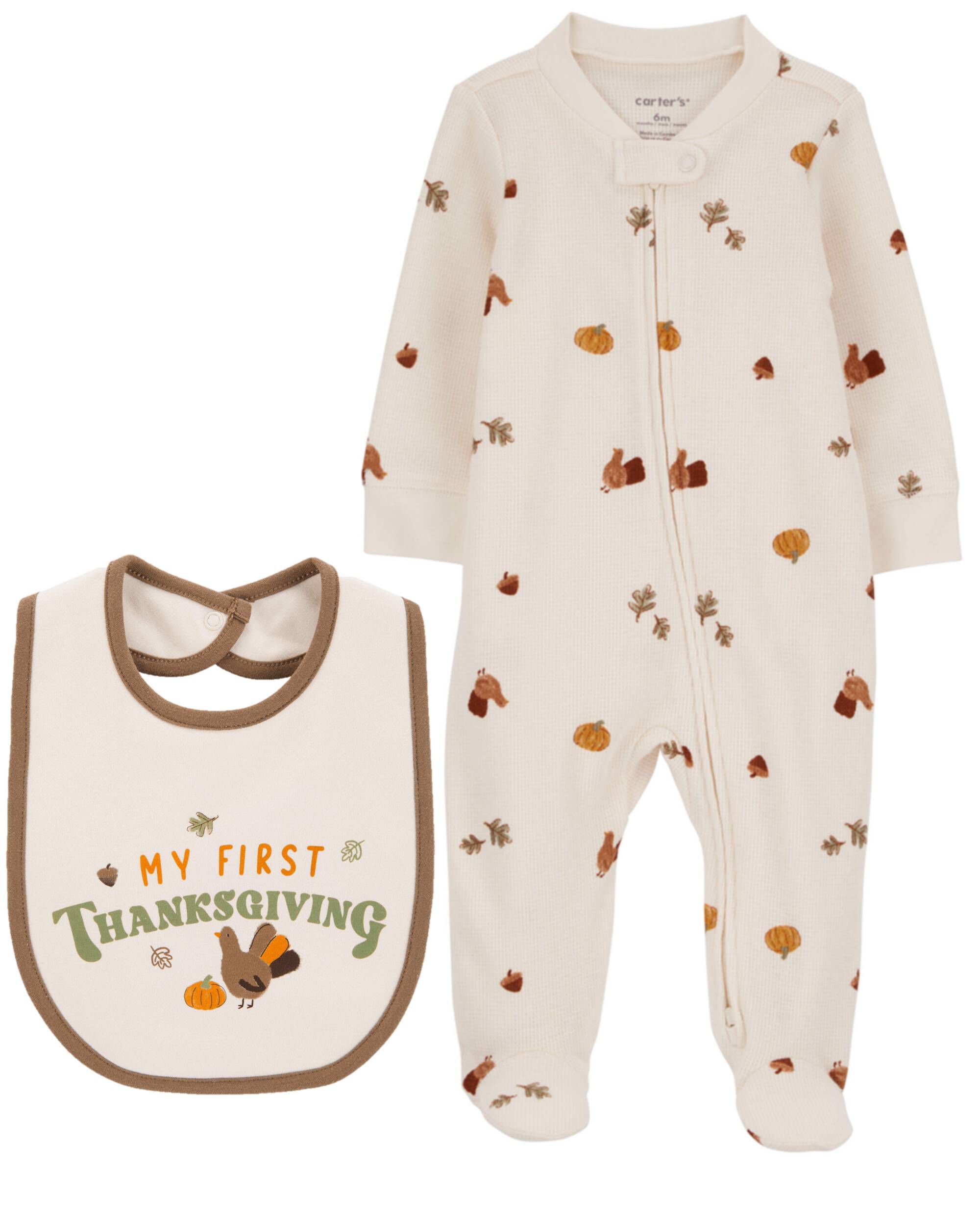Baby boy thanksgiving pajamas sales