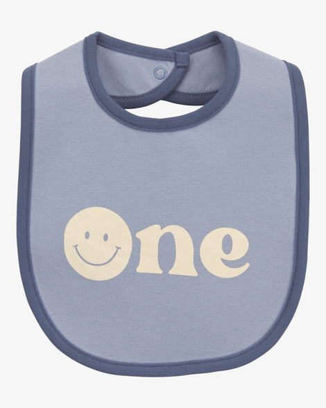 baby 1st birthday teething bib