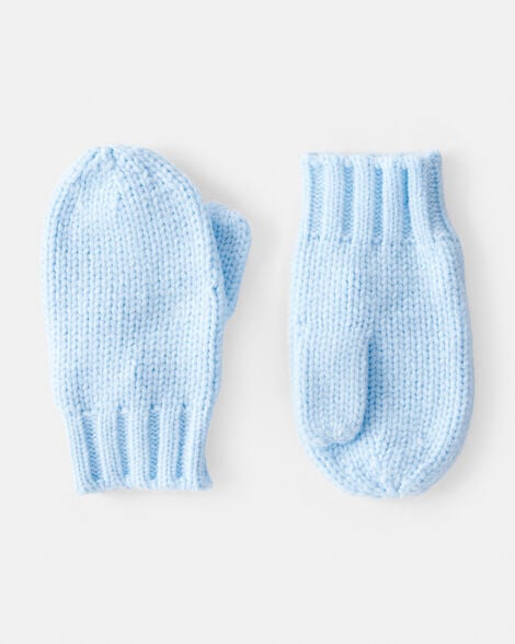 kid mittens - blue