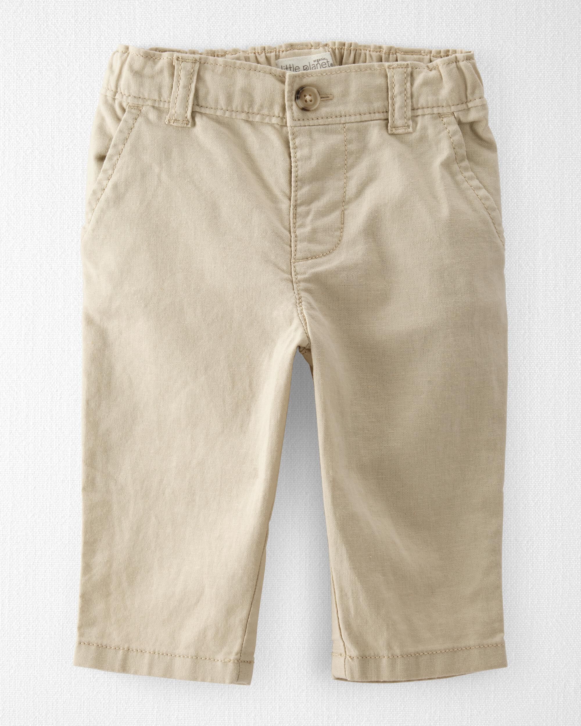 Baby Linen Pants Made with Organic Cotton - Little Planet Baby Linen Pants Made with Organic Cotton - Little Planet