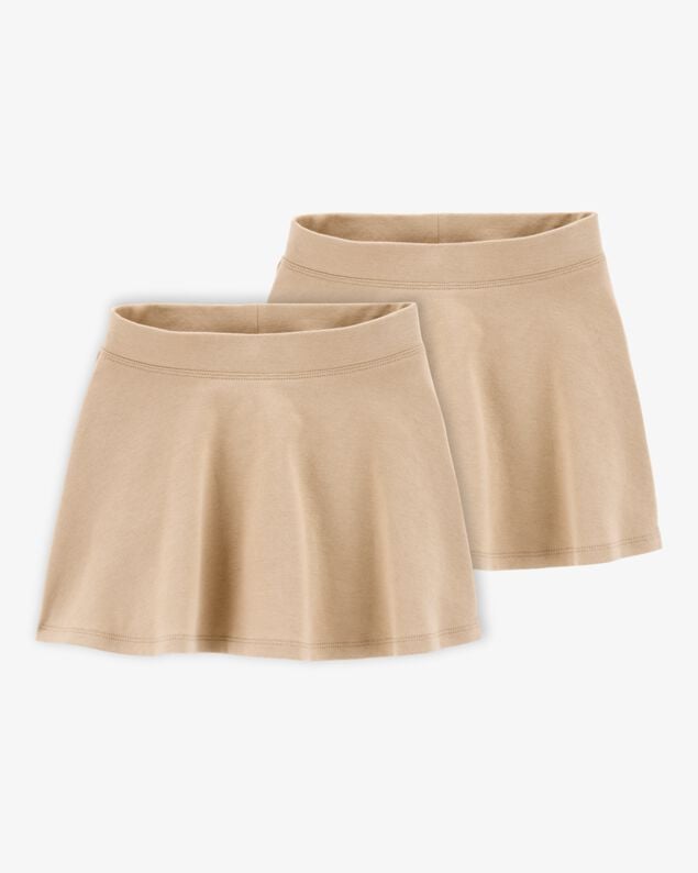 Product image 1 of Toddler 2-Pack Ponte Knit Uniform Skirts - Khaki