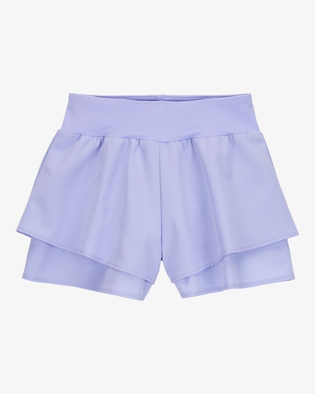 Product image 1 of Kid Flowy Layered Flip Short - Purple