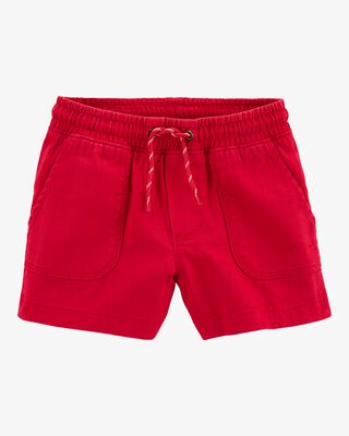 Product image 1 of Toddler Pull-On Cotton Shorts - Red