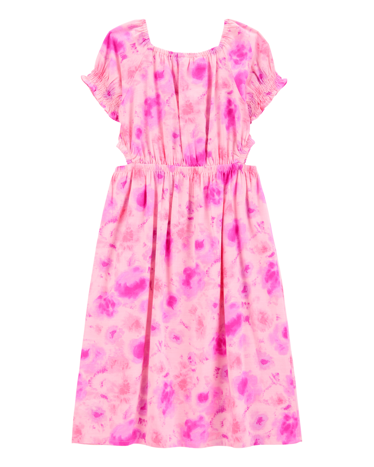 Kid Cloud-Dye Linen Look-Alike Maxi Dress- Pink - OshKosh