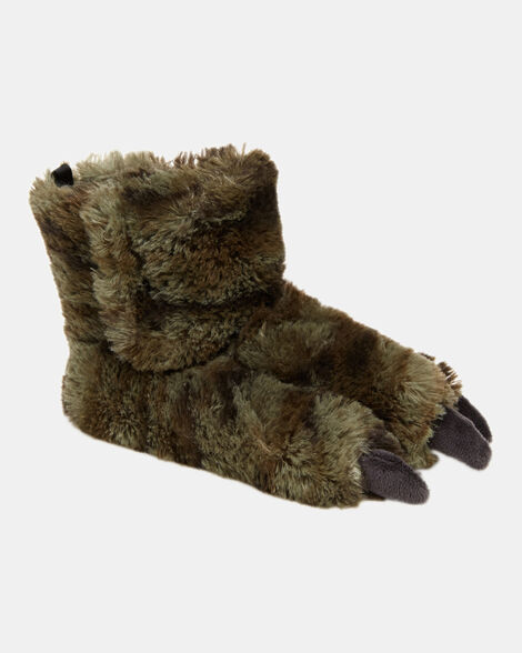 fuzzy dinosaur slipper shoes